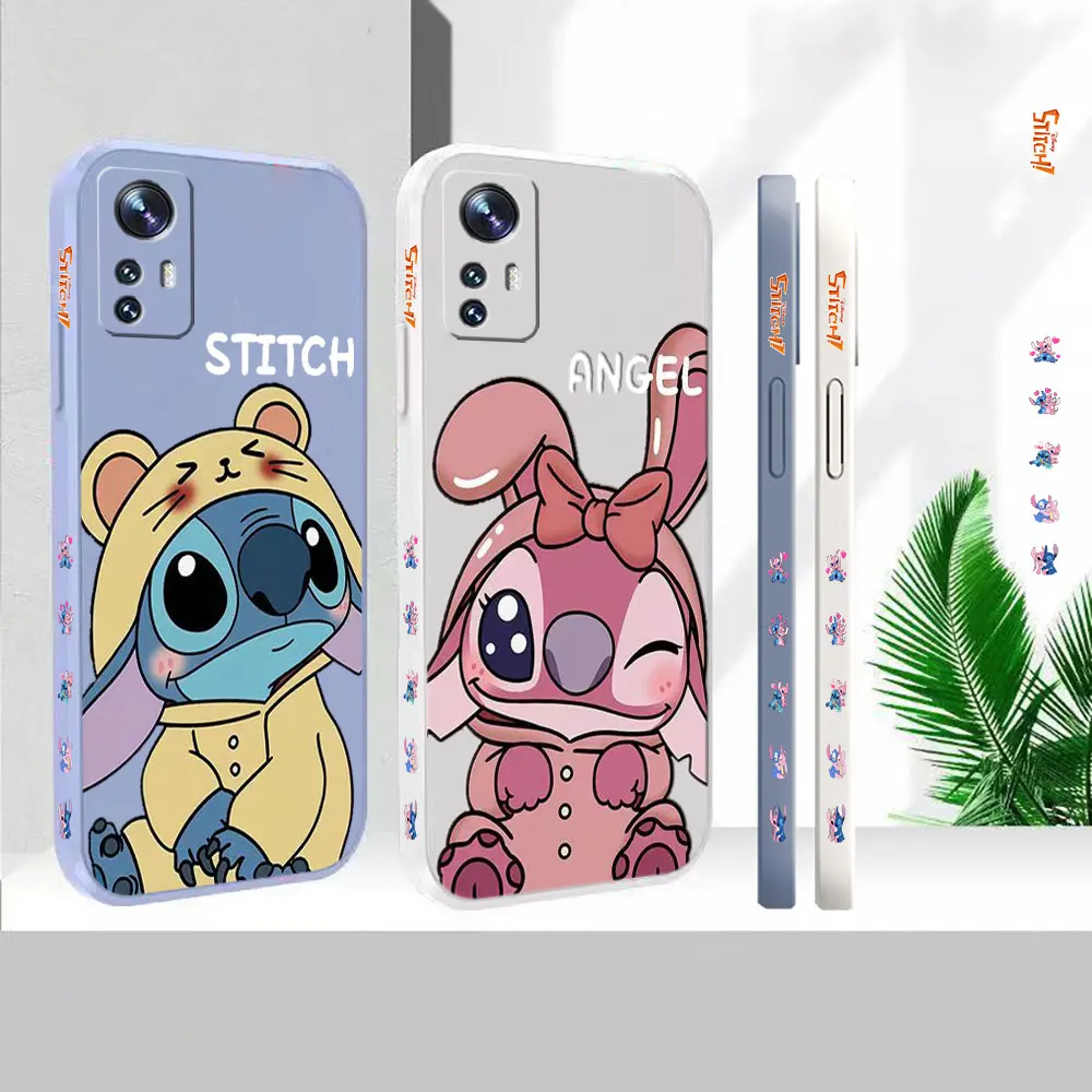 

Liquid Silicone For Xiaomi 13 12 12S 12X 11 11T 10 10S 10I 9 9SE 8 8SE Pro Ultra Lite Cover Anime Lilo Stitch Case Funda Cqoue