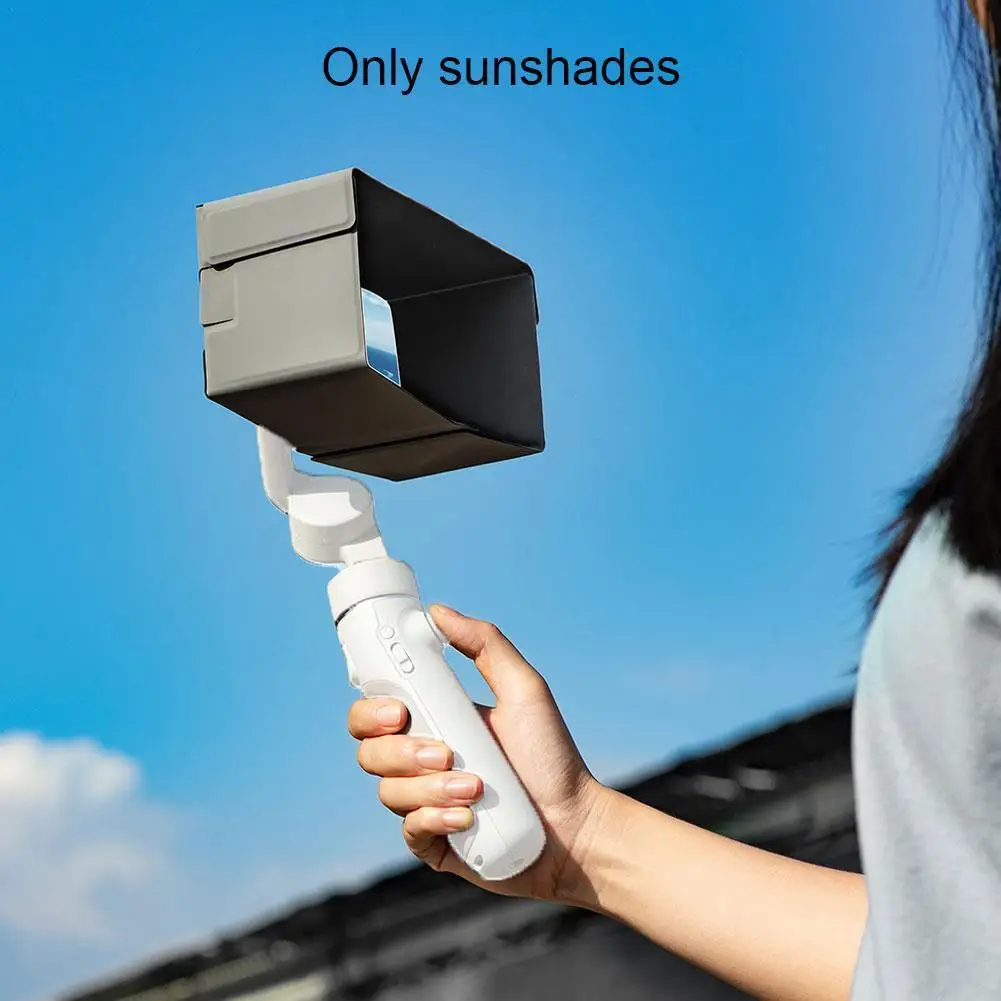 

PU Magnetic Foldable Smartphone Sunhood For DJI OM 5/ OM 4 SE Handheld Gimbal Sunshade Light Block Cover For DJI OM4 Accessories