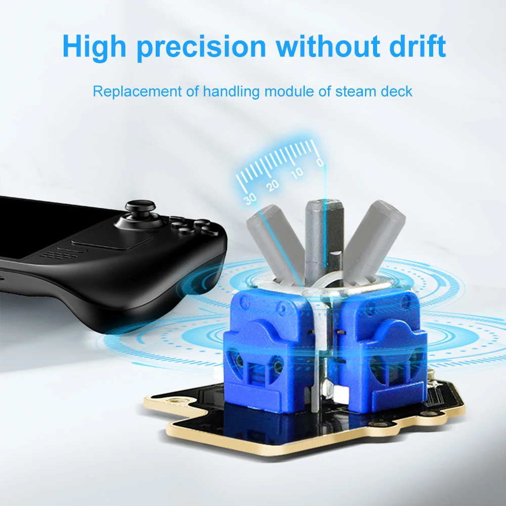 

Запасные части для электромагнитного джойстика 2 шт., аналоговый 3D сенсорный джойстик, аксессуары, 3D эффект Холла, без дрифтинга, для паровой...