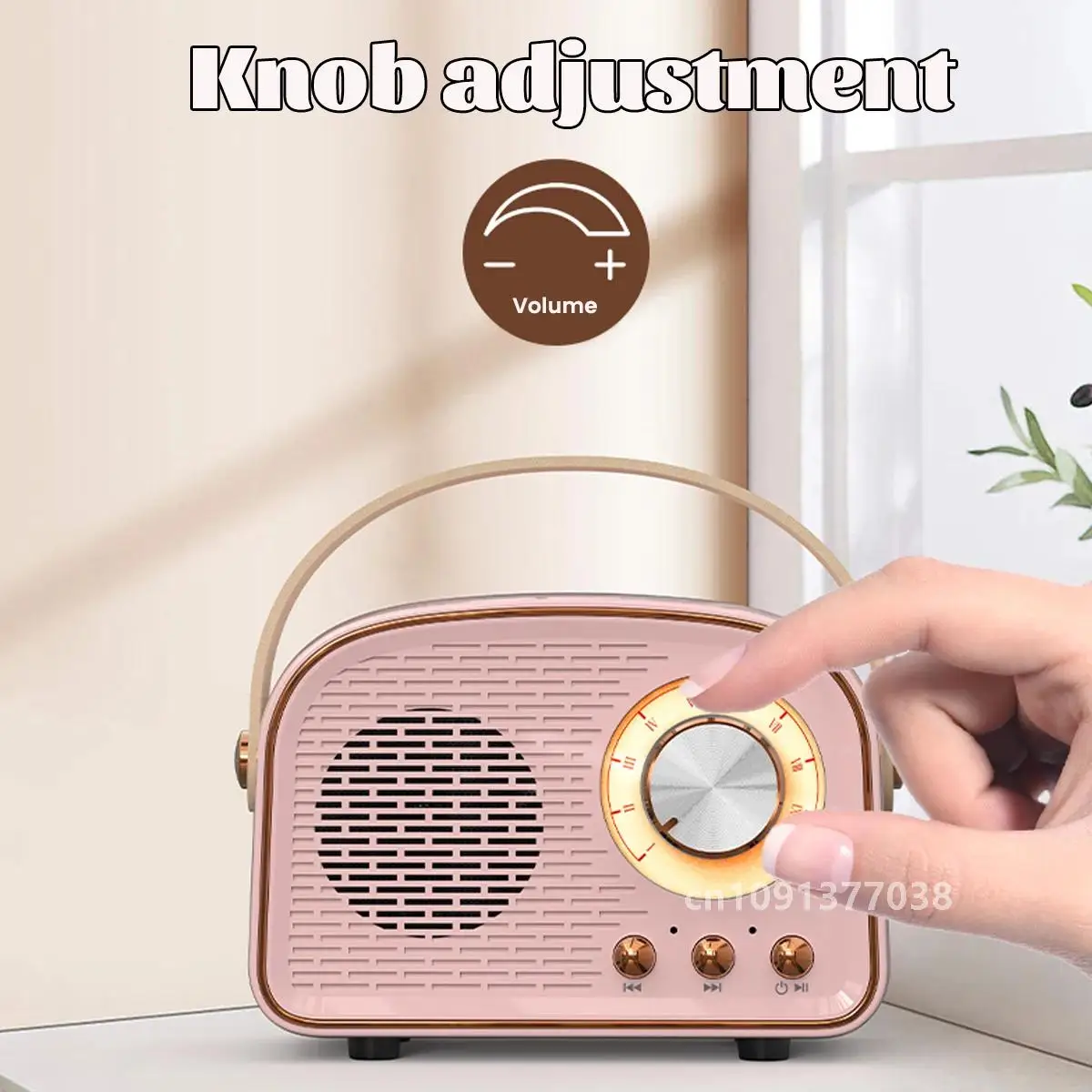 Ретро мини-радио портативный FM-приемник TWS стерео Bluetooth динамик беспроводной