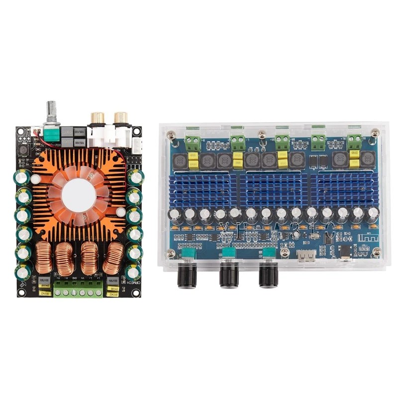 

HFES Tda7498e Digital Power Amplifier Board 2.0 With XH-A310 Bluetooth 5.0 TPA3116 D2 Digital Power Stereo Amplifier Board