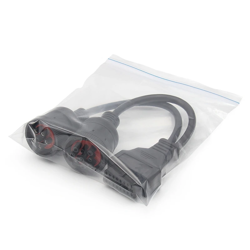 Y-образный кабель OBD OBD2 16-контактный гнездовой к J1708 6-контактный/J1939 9-контактный