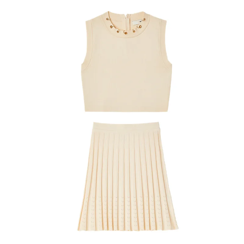 Новинка 2023 тяжелый вязаный жилет IOO во французском стиле на раннюю осень +