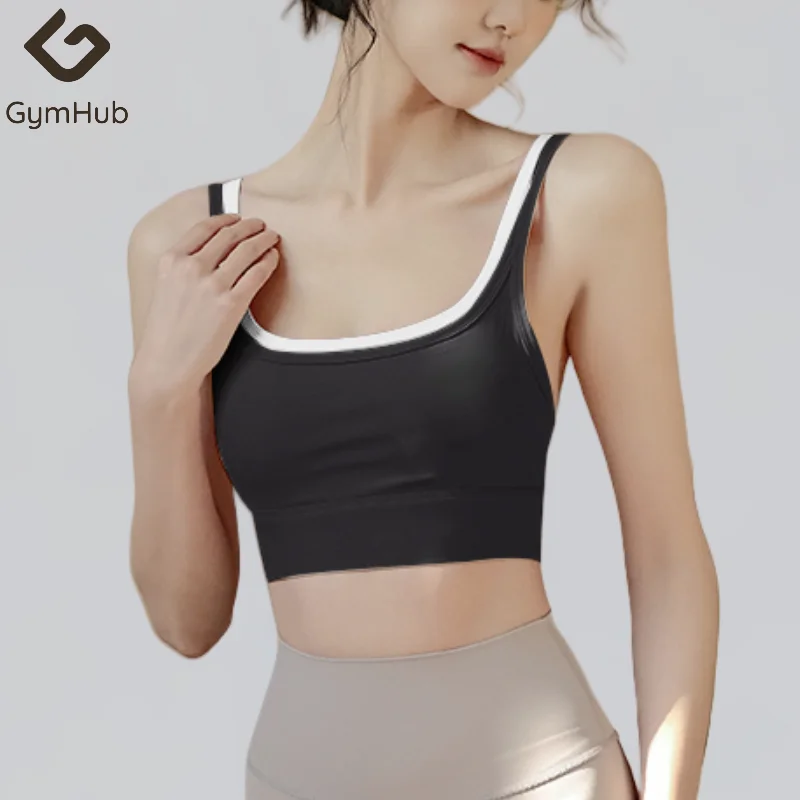 Спортивный бюстгальтер GymHUB противоударный для бега фитнеса против провисания