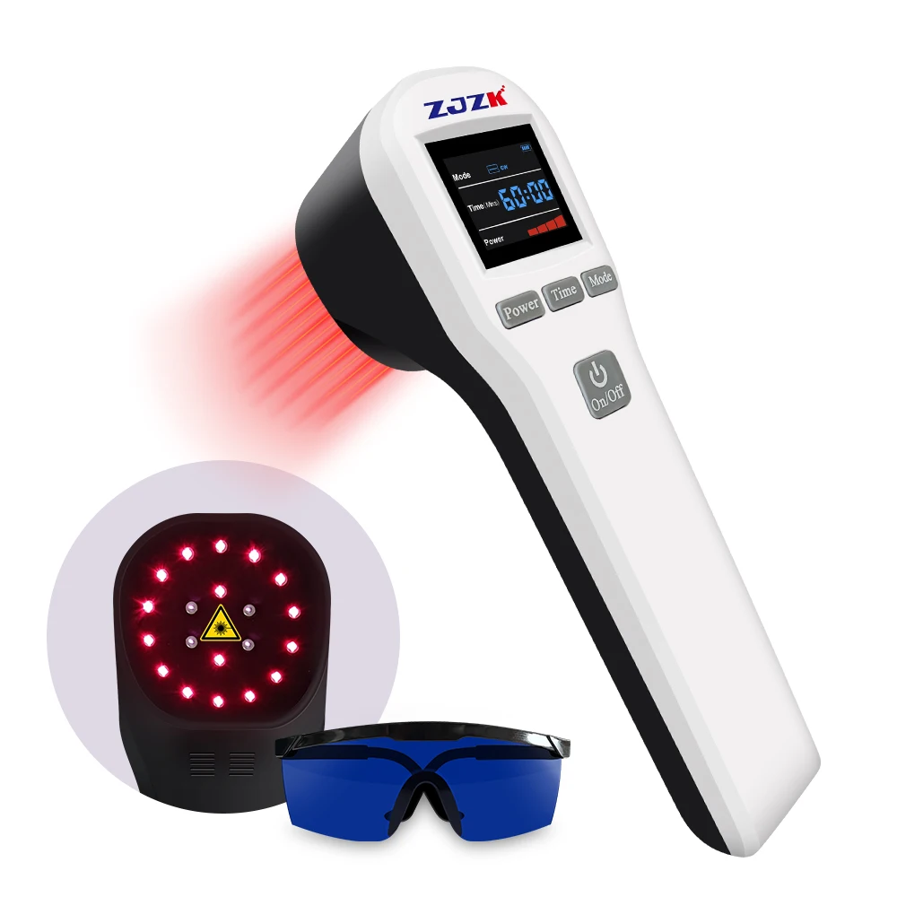 

ZJZK 4x808nm Cold Laser Therapy Professional Physiotherapy Medical Devices for Sports Meniscal Injuries Wounds Heal