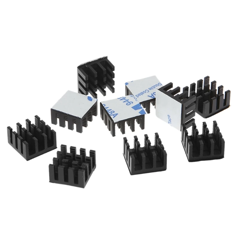 

10pcs Heatsink Kit 14x14x8mm Aluminum Heat Sink Cooler for Cooling Memory Chip
