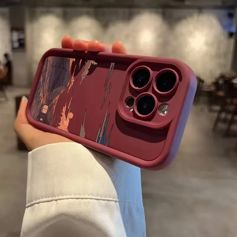 Чехол с принтом аниме-пейзажа и заката для OPPO Reno 13F 12F 11F 7 8 10 11 12 13 Pro 5G 7 4G 5 6 Lite A79 A78 A58 A77 A57 A38 A18 Cover (art.: 3920cd5bb9b1e) - 3920cd5bb9b1e