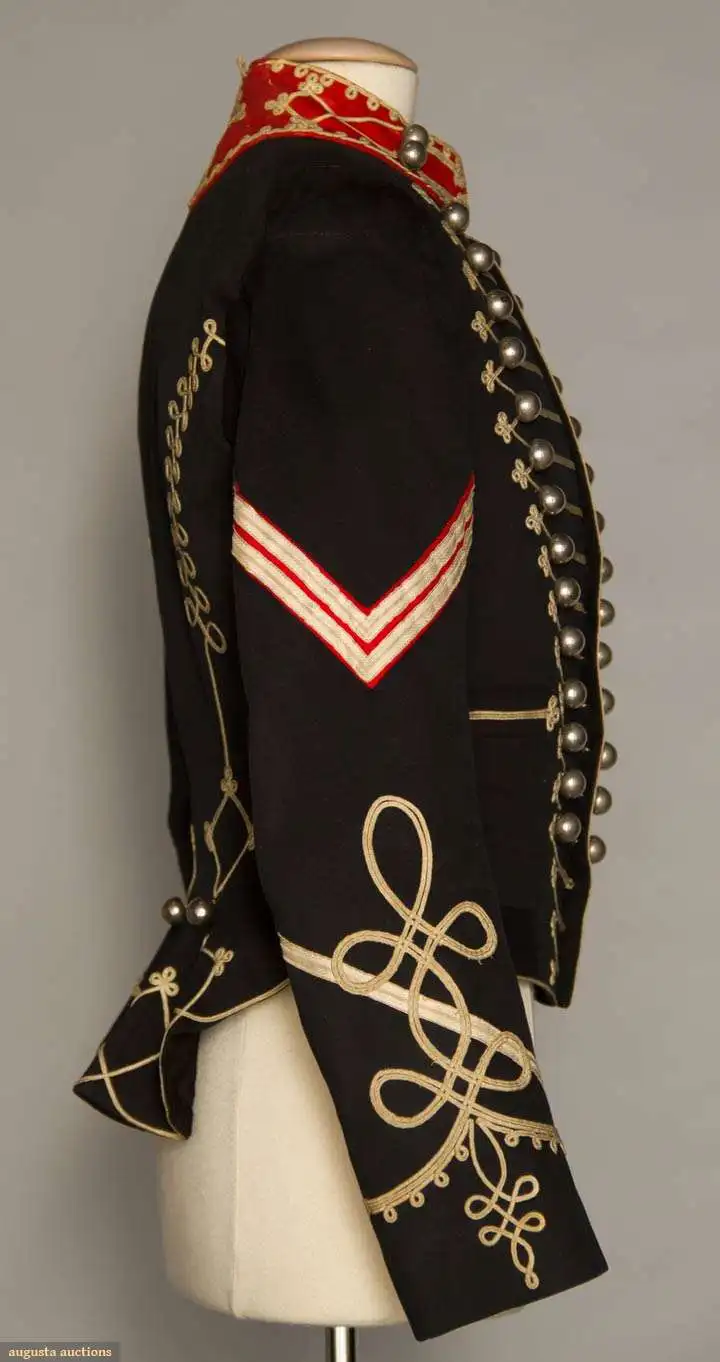 Военная хусса черное пальто костюм модная куртка военного офицера униформа