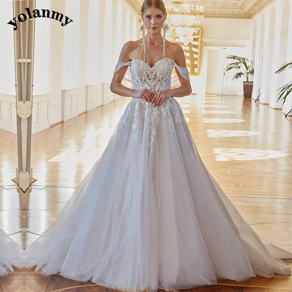 

YOLANMY 1 Fairytale Aline Wedding Dresses For Mariages Made To Order Vestidos De Novia Brautmode