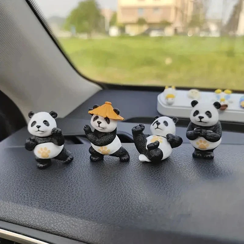 Декоративная сувенирная мини-статуя в виде мультяшного кунг-фу панды для