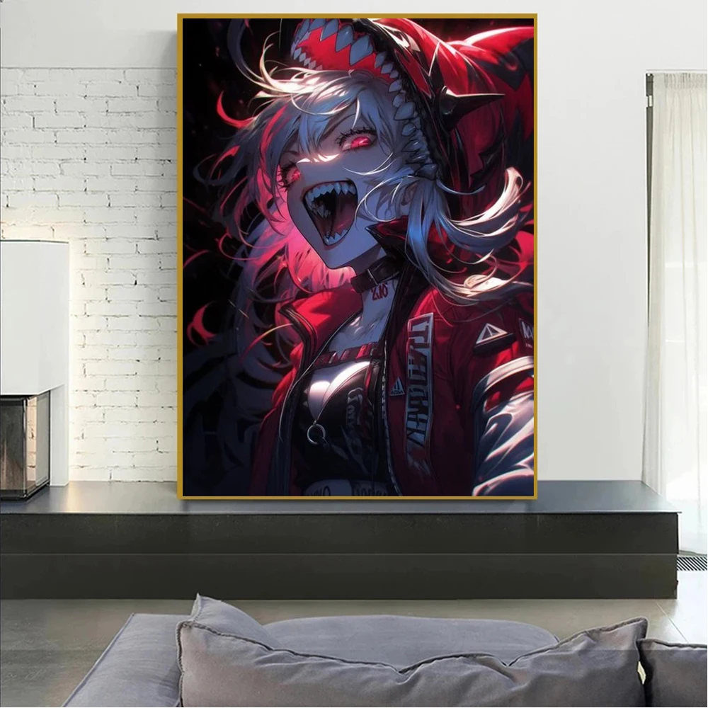 Абстрактный постер школьницы в стиле интернет-сумасшедшей печатные картины для