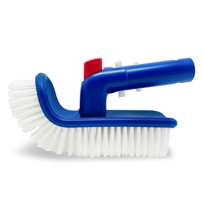 

Hot Pool Brush For Step & Corner, Rotatable Hand Scrub Brush With Fine Bristles For Cleaning Swimming Pools