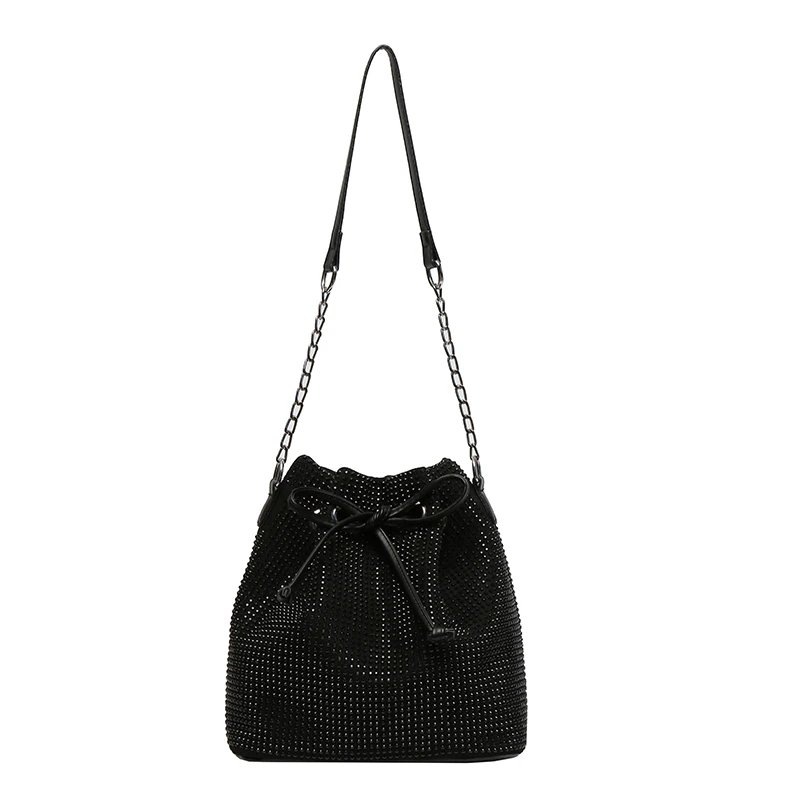 

Простая модная женская сумка-мессенджер с бриллиантами, популярная новинка, портативная повседневная женская сумка через плечо из искусст...