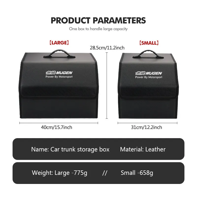 Кожаный багажник автомобиля складной органайзер большой емкости сумка для