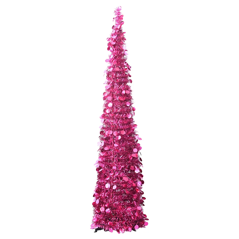 

Living Room Party Bar Home Holiday Decorative Ornaments Madder Strips Christmas Tree Festival Office Telescopic Folding Bedroom