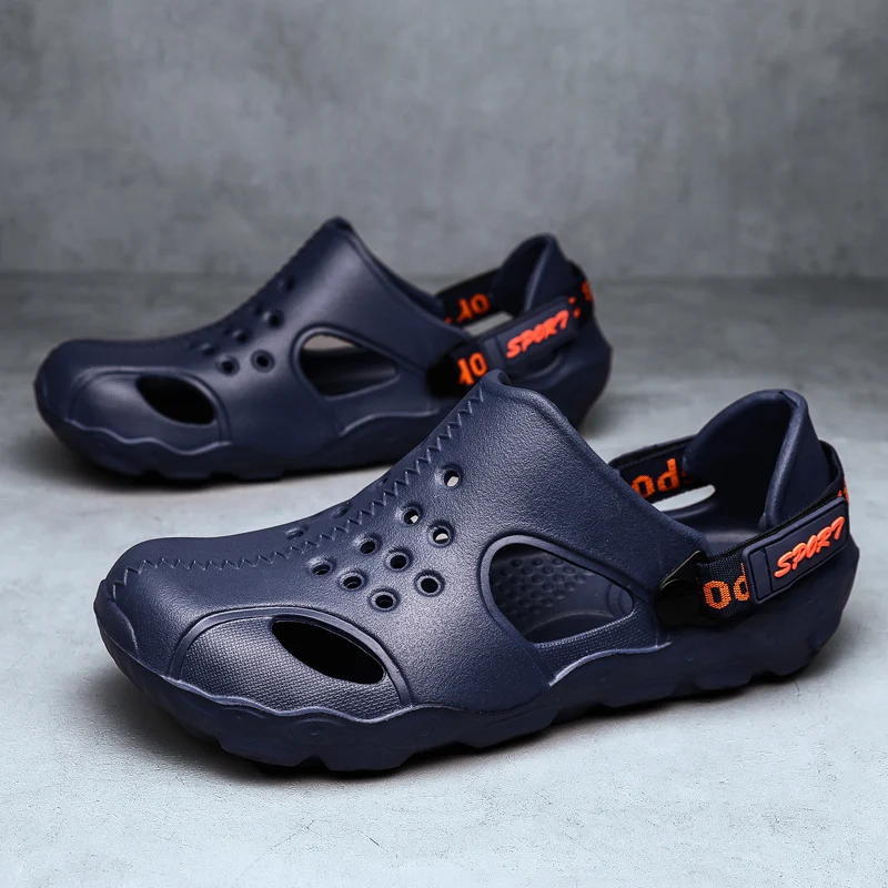 

Летняя пляжная обувь, слипоны из ЭВА, мягкие модные камуфляжные тапки для женщин и мужчин, походные сандалии с подвесками в виде крокса