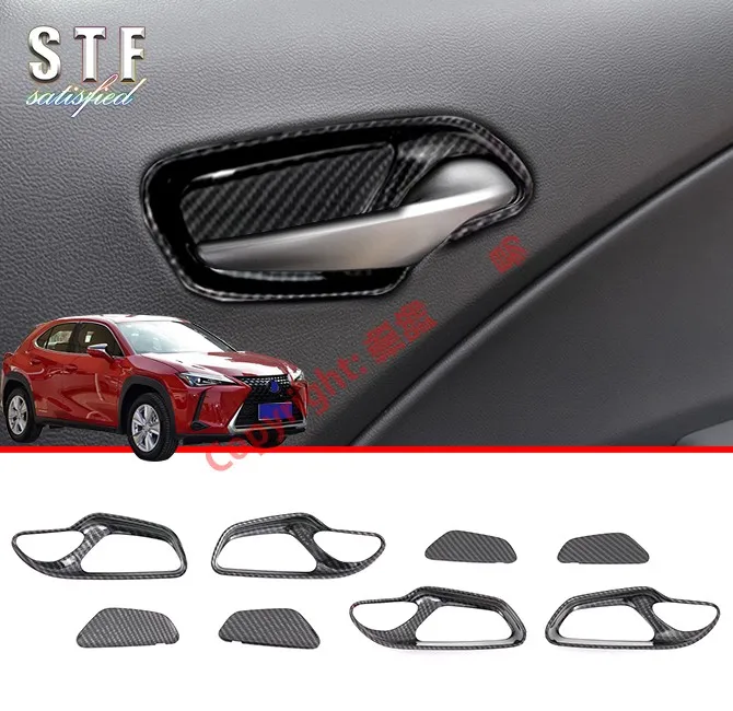 Накладка на внутреннюю дверную ручку из углеродного волокна для Lexus UX UX200 250H 260H 2019