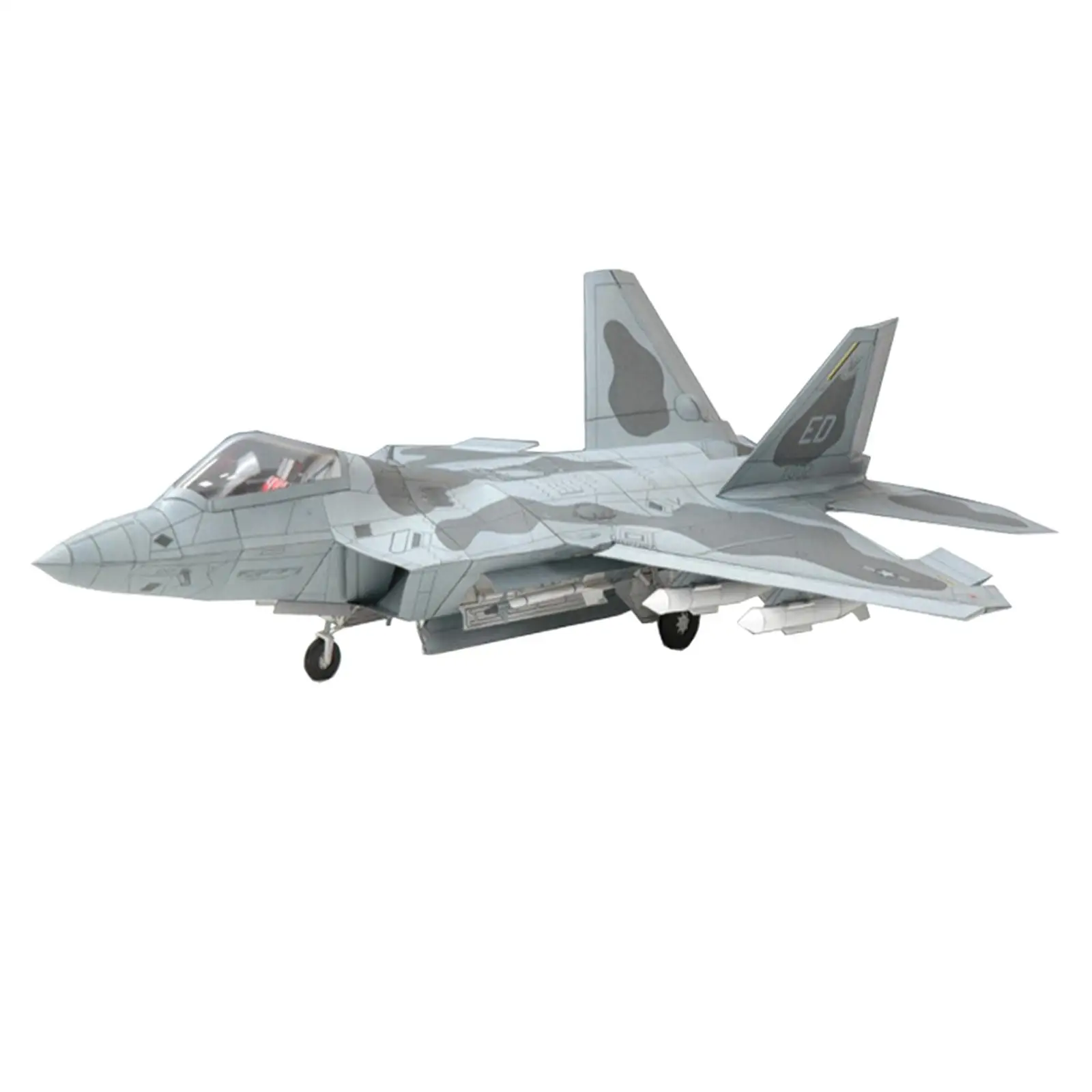 

1/33 3D F22 Fighter Assemble Paper Model Kit Building DIY Assemble Education Toys for Kids Gifts Collectables Tabletop Decor