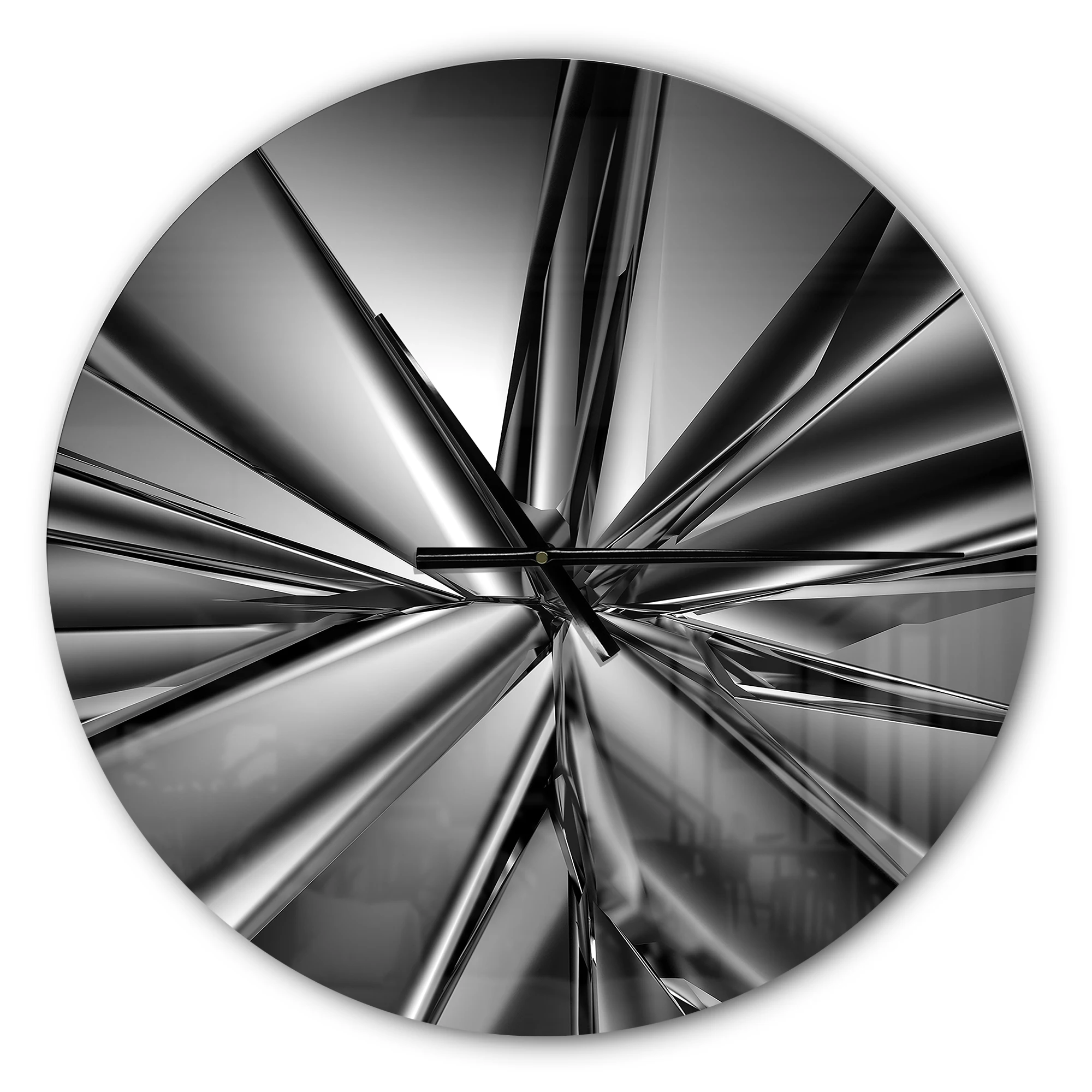 

Free Shipping 'Futuristic Crystal ' Modern wall clock