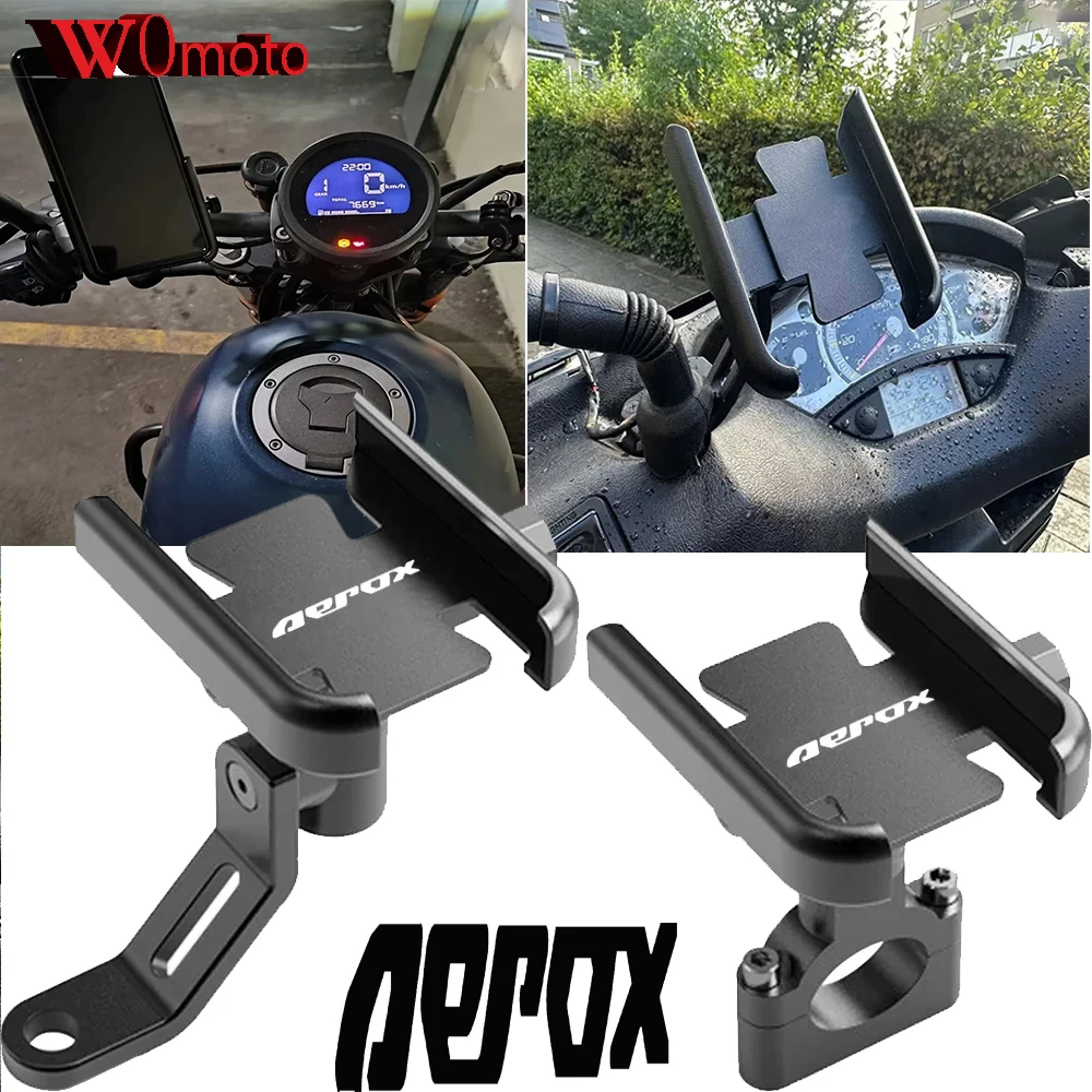 Для YAMAHA Aerox155 Aerox 155 универсальное зеркало для мотоцикла держатель мобильного