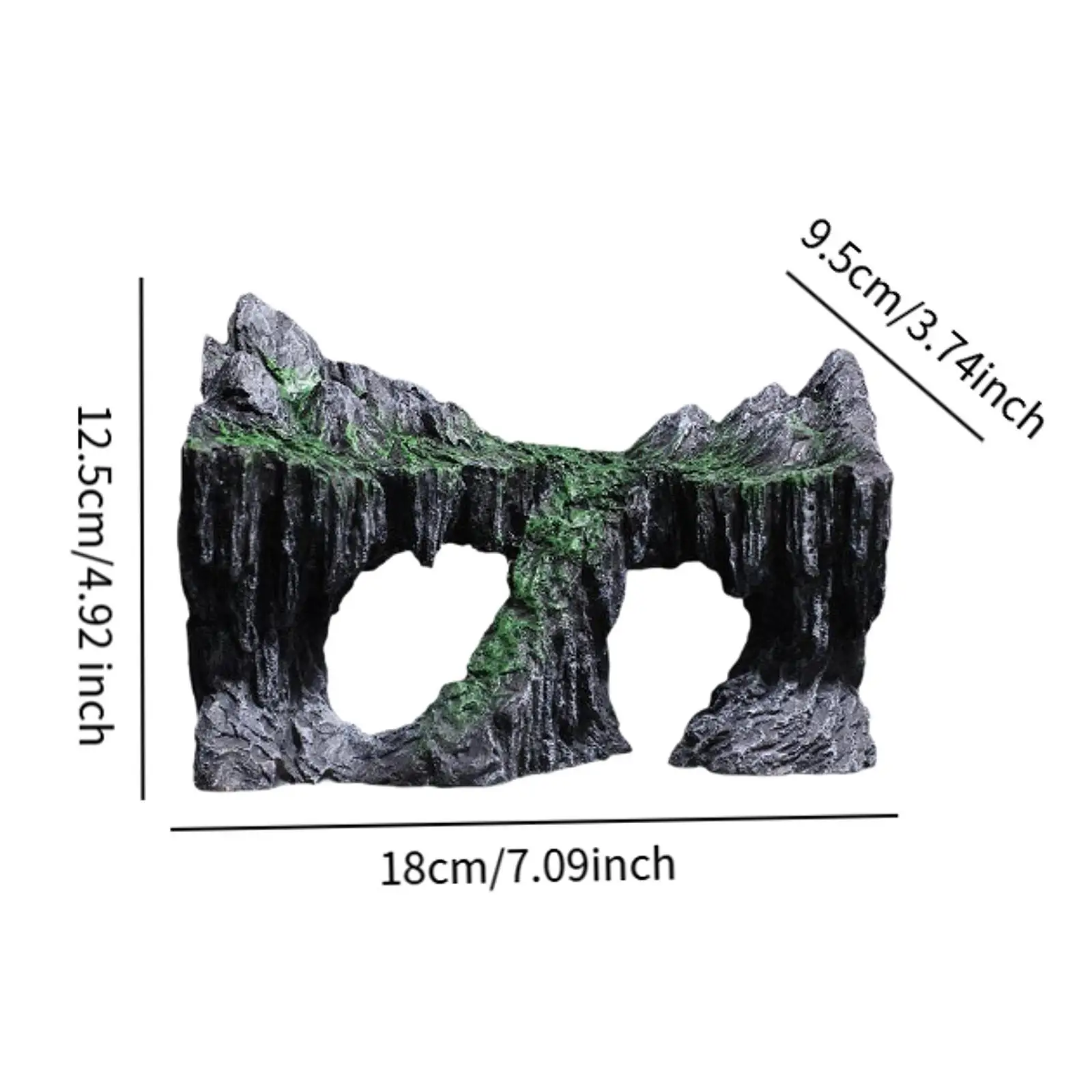 Рыболовный аквариум рокарий пещера аксессуары для аквариума полая смола убежище