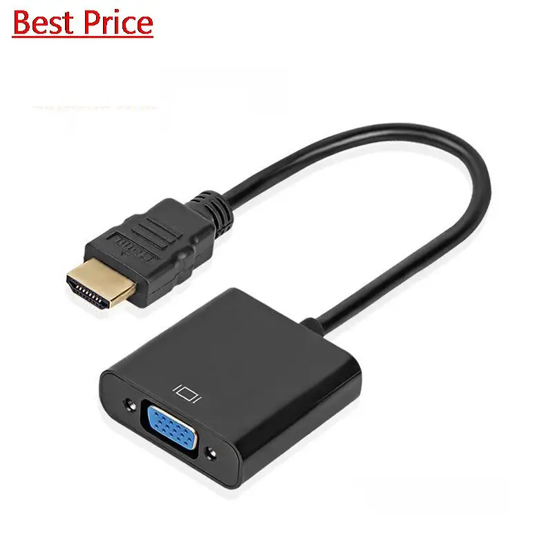 

DHL 200 шт. 1080P HDMI-совместим с VGA адаптер для PS4 ПК ноутбука ТВ приставки к проектору HD TV