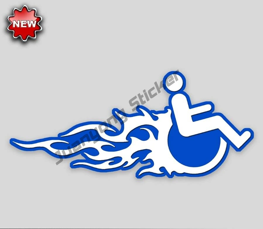 Инвалидная коляска искусственная рукоятка наклейка на окно автомобиля