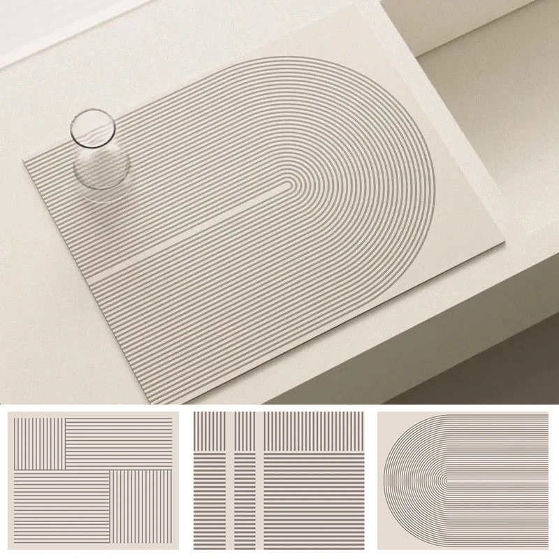 Кухонный коврик для слива диатомита посуды впитывающий кофейный Нескользящие