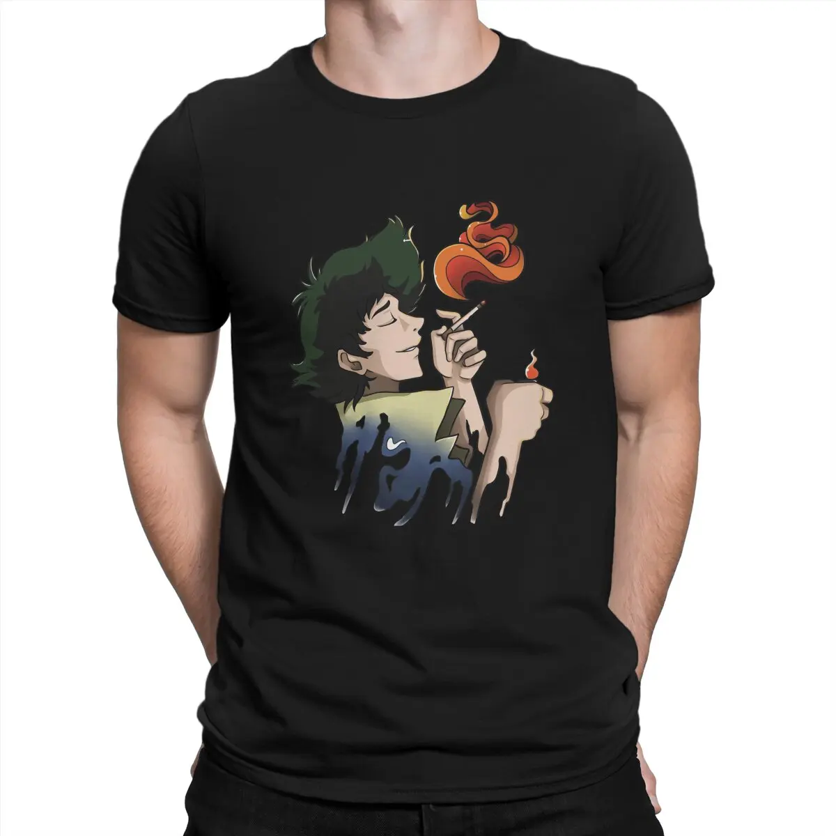 

Smoking Special TShirt Cowboy Bebop Spike Anime Leisure T Shirt Hot Sale T-shirt For Men Women