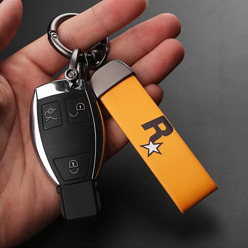 Брелок для ключей из кожи мужчин и женщин мульти-дизайн кожаный брелок гоночных в