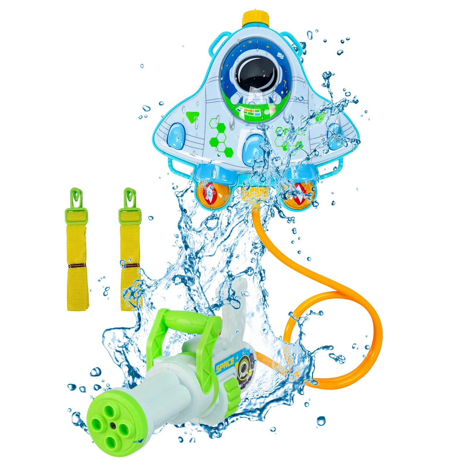 

Water Pistol For Kids Outdoor Beach Swimming Pool Water Fighting Toy Backpack Pull-Out Shooting Toy Great Summer Parent-Child To