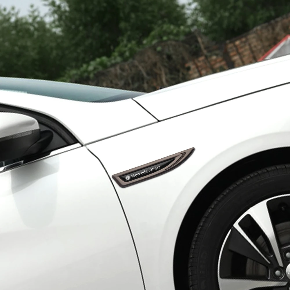 2 шт. бейдж с лезвием декоративная Автомобильная наклейка Металлическая эмблема