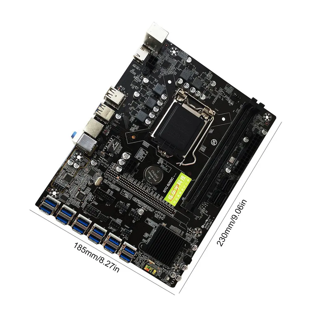 Лидер продаж материнская плата B250 BTC для майнинга ATX LGA1151 12 слот графической карты