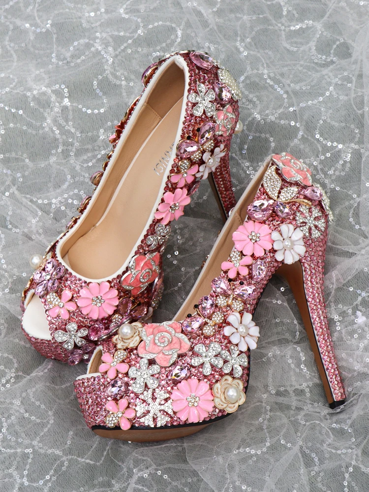 Zapatos rosa palo boda-Comprar artículos baratos AliExpress