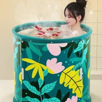 household bathing barrel adult sweat steaming folding baby bathing bathtub thickening banheira dobravel adulta bathtub kc50yp