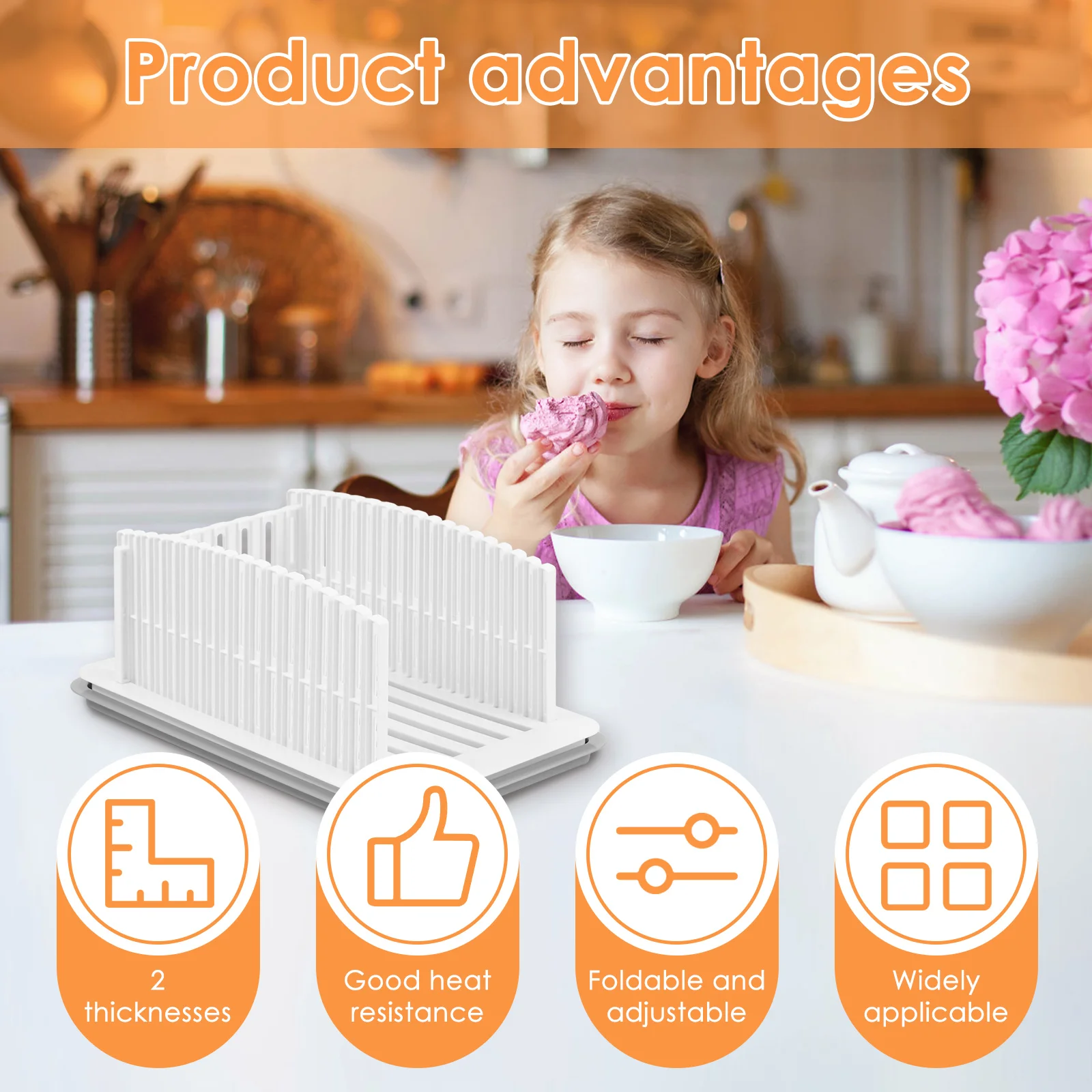 Новая ломтерезка для хлеба с подносом крошки 6 Регулируемых Ширин направляющая