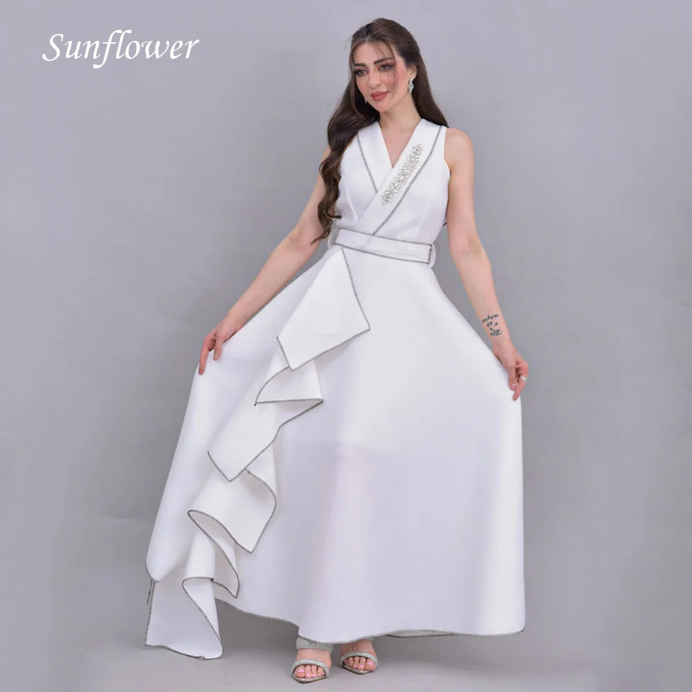 

Платье для выпускного вечера с V-образным вырезом, с подсолнухом