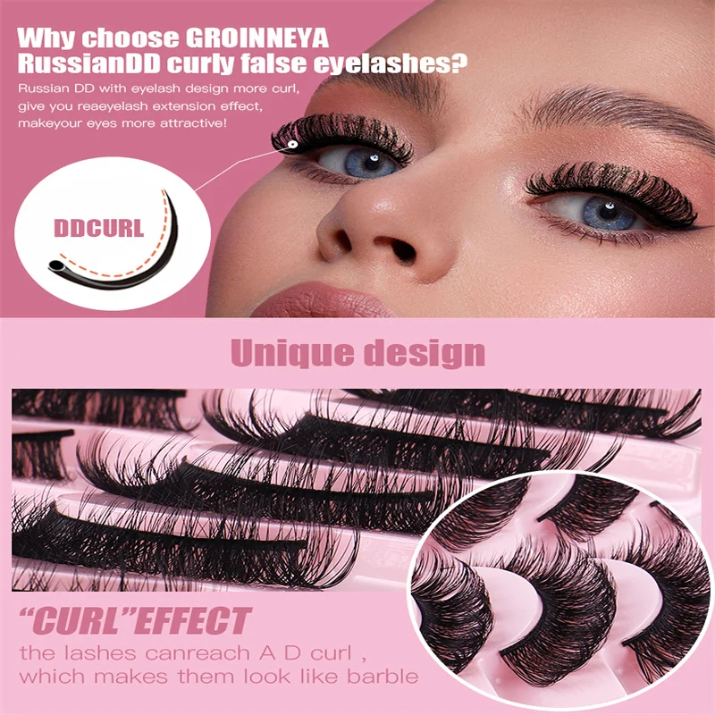 30 пар/лоток накладные ресницы из искусственной норки