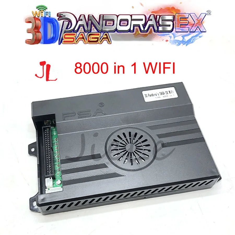 Pandora 3d Saga EX Built-in 64g 6800 And 128g 8000 in 1 Game 3D Save Function Multiplayer Joysticks Arcade Game Console Board