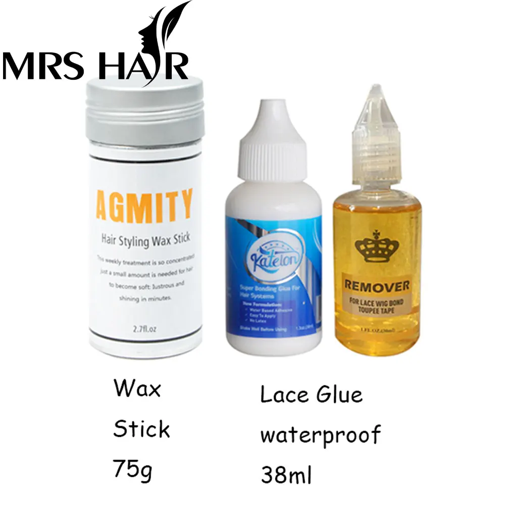 

front lace wig glue adhesives wig glue waterproofglue for lace wig lace glue wax stick for wig Glue for wig accessories
