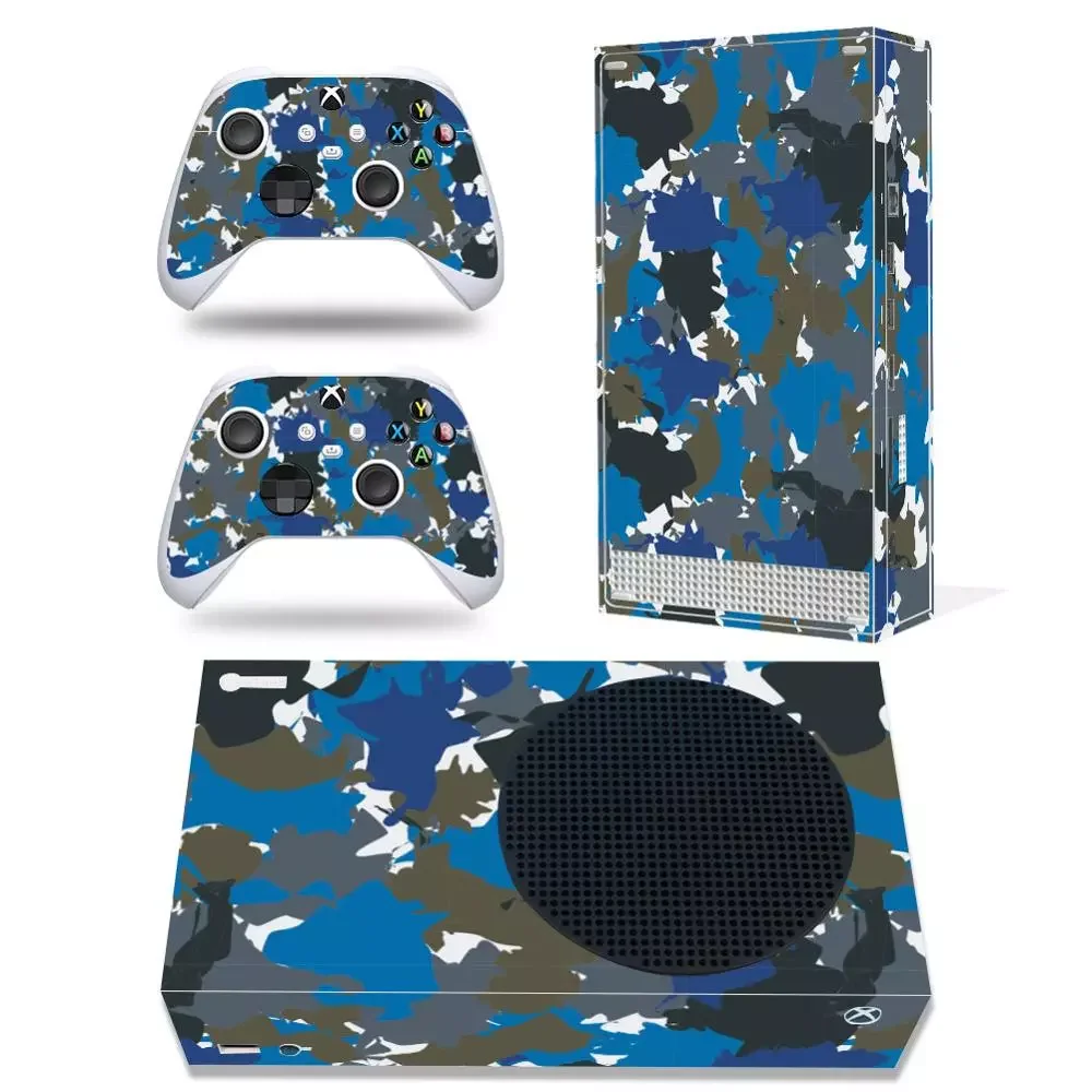 Камуфляжная наклейка для Xbox серии S Виниловая консоли и геймпада с 2 джойстиками |