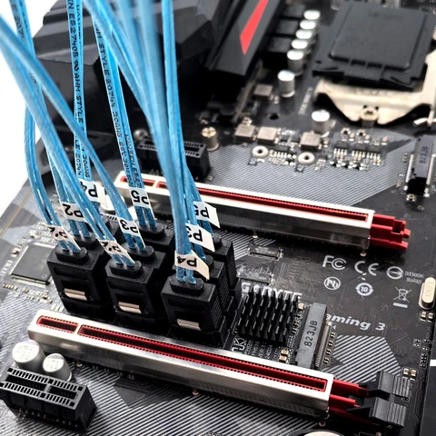 IRhasta адаптер M.2 NVME на 9 портов SATA3.0