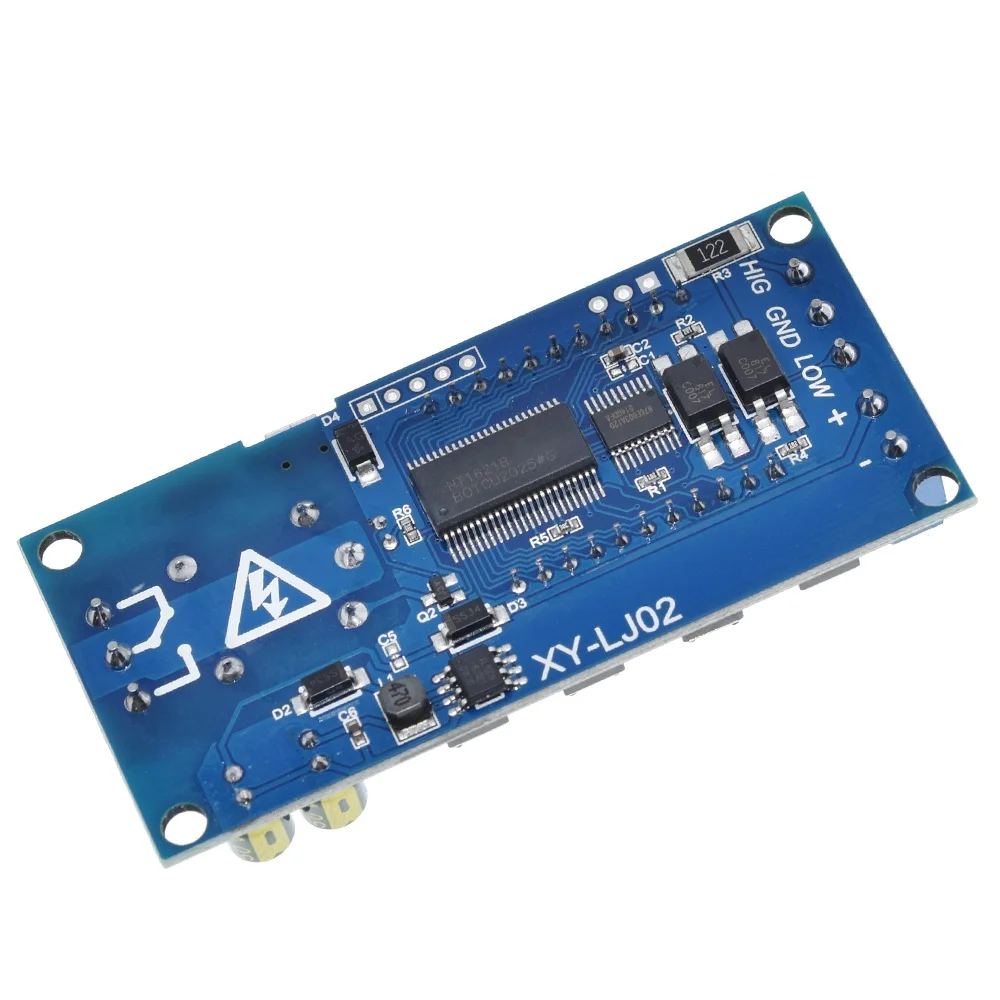 6-30 В Micro USB цифровой ЖК-дисплей релейный модуль задержки времени управление