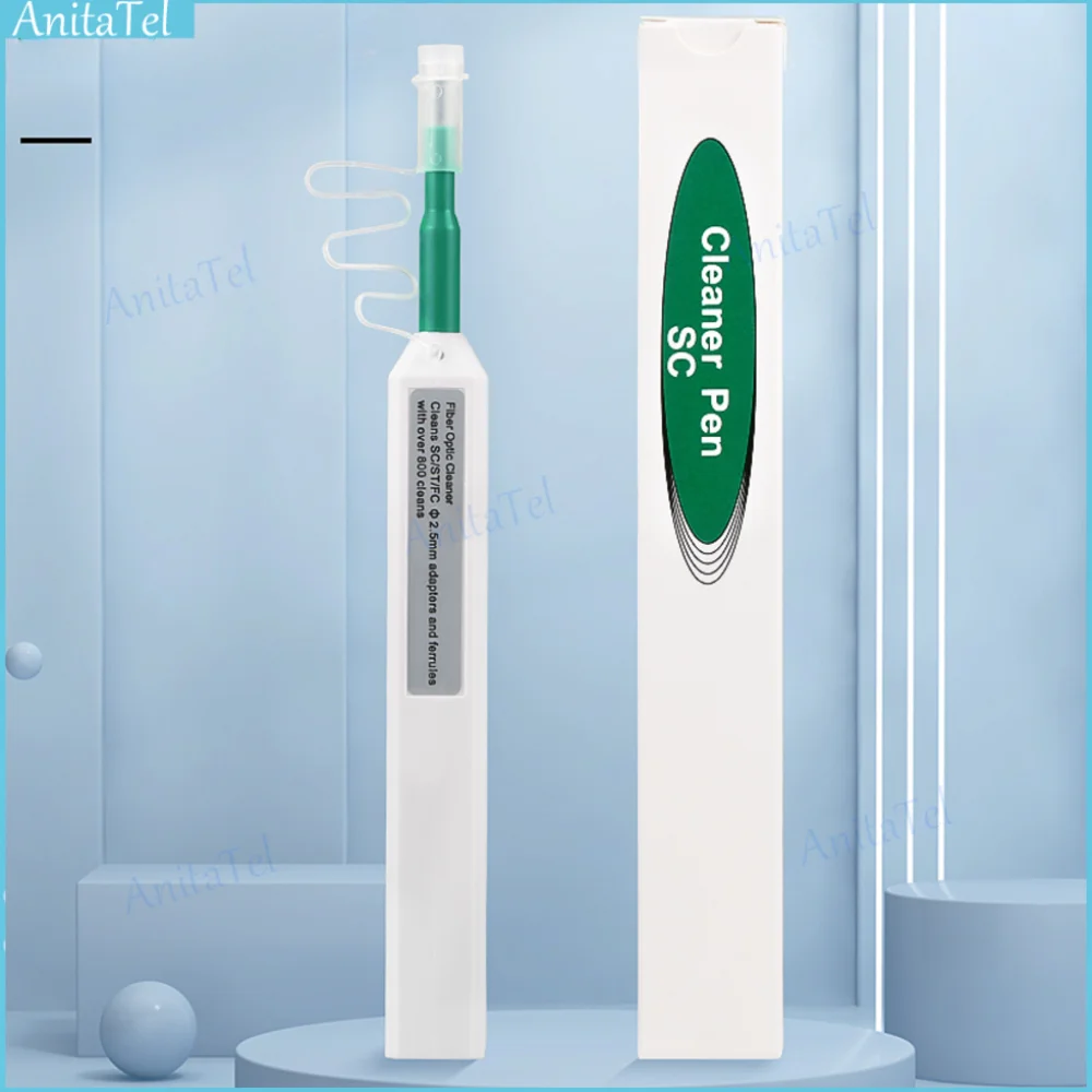 

Ручка для очистки оптоволокна для SC/FC/ST инструмент для очистки одним нажатием 2,5 мм Универсальный коннектор оптическая Очищающая ручка оптический умный очиститель