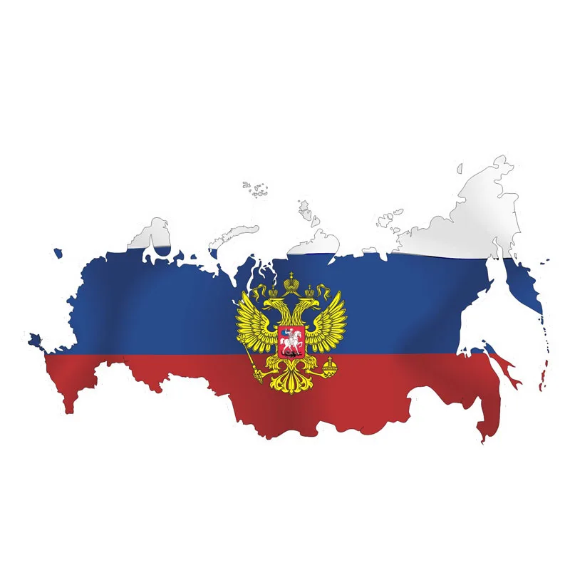 

Z1148# Self-adhesive Decal For Russian Flag Map Car Sticker Waterproof Auto Decors on Bumper Rear Window Laptop