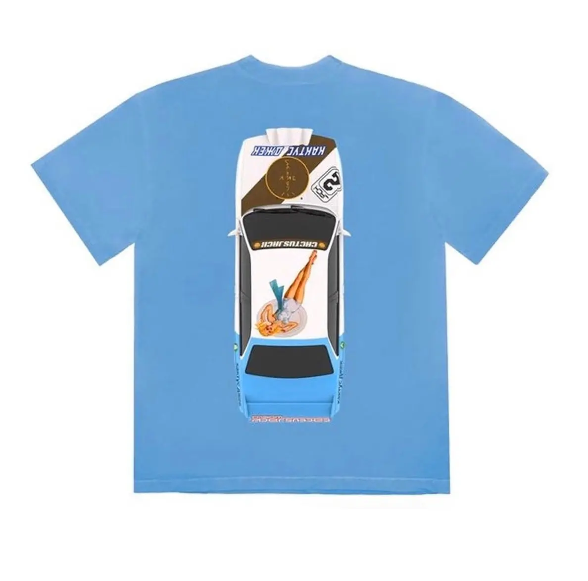 

2020ss TRAVIS SCOTT JACKBOYS Car Printed Women Men T shirts tees Hiphop Streetwear Men Loose Fit Cotton T shirts Summer Style