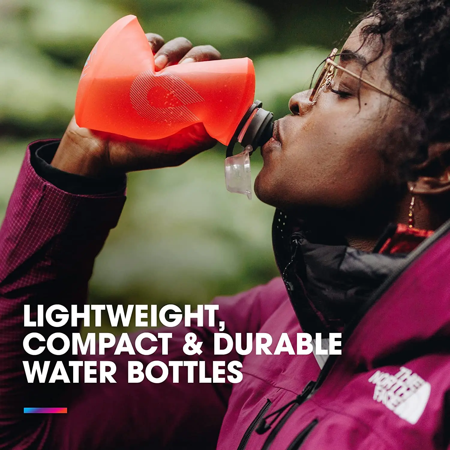 

Garrafa de água dobrável Stow (500 , 500 ) \u2013 Garrafa de viagem ultraleve e embalável, frasco flexível para esqui, camin