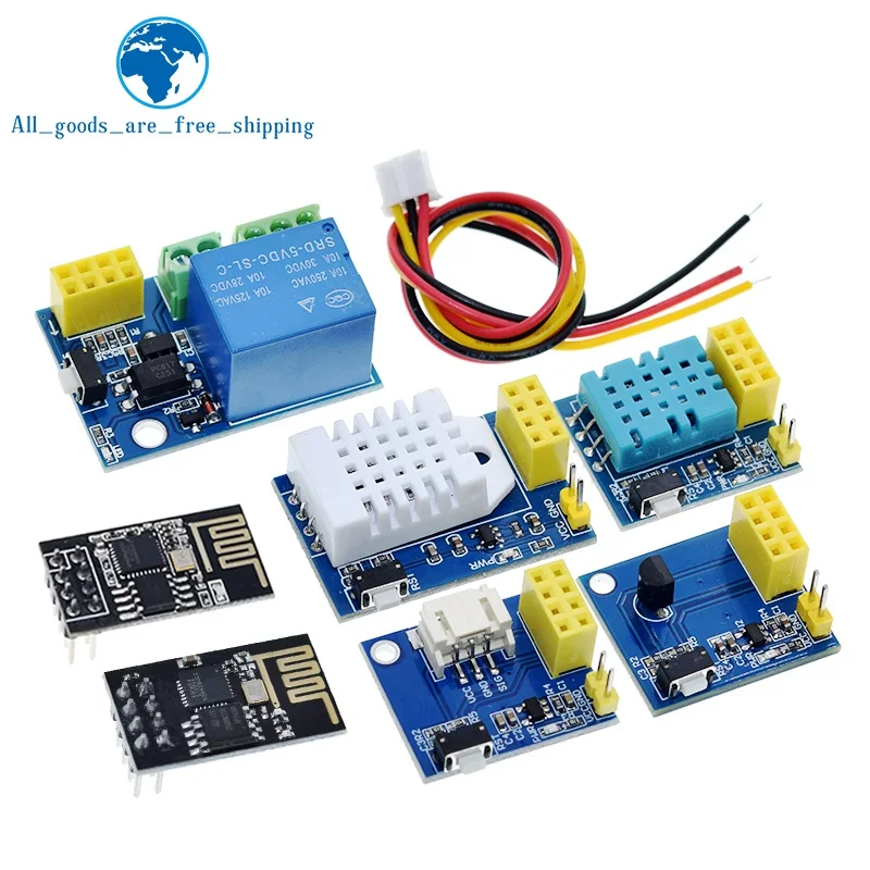 Релейный модуль ESP8266 с Wi-Fi 5 В, DS18B20 DHT11 DHT22 RGB контроллер для умного дома, выключатель дистанционного управления для Arduino STM