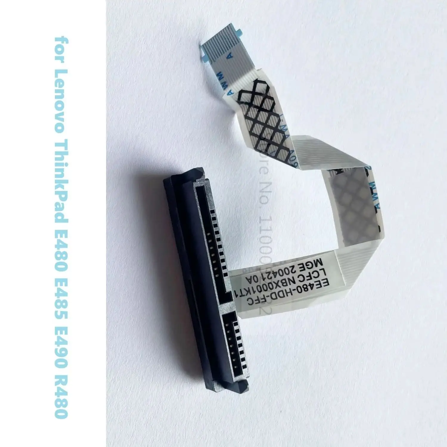 Фото 2,5-дюймовый гибкий ленточный кабель-разъем для жесткого диска SATA SSD HDD для Lenovo ThinkPad E480 E485 R480 E490, артикул: NBX0001KT10 №4