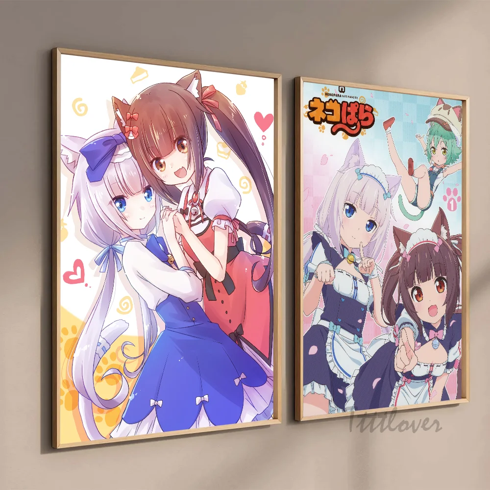 Nekopara Neko Para аниме постер наклейки художественные настенные фрески Декор игровой
